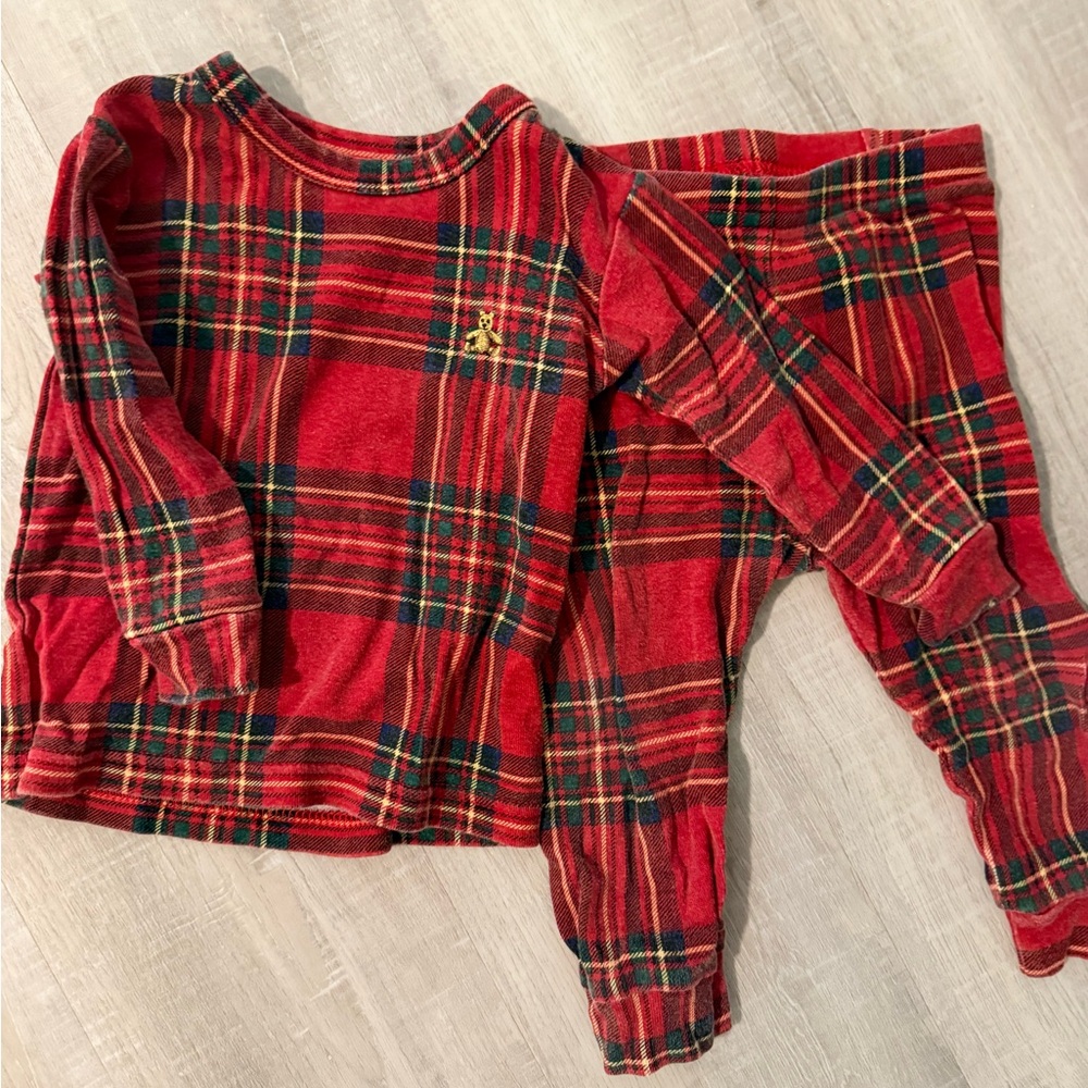 Baby Gap Plaid Two Piece Pajamas